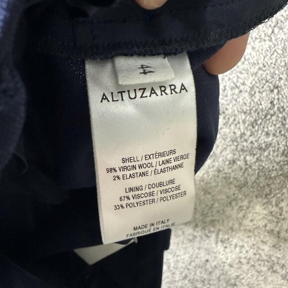 Altuzarra Pants Womens IT 44 Berry Blue Virgin Wool Stretch Made Italy 318-601 - Picture 10 of 11